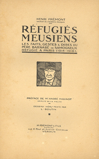 Couverture de « Réfugiés meusiens »