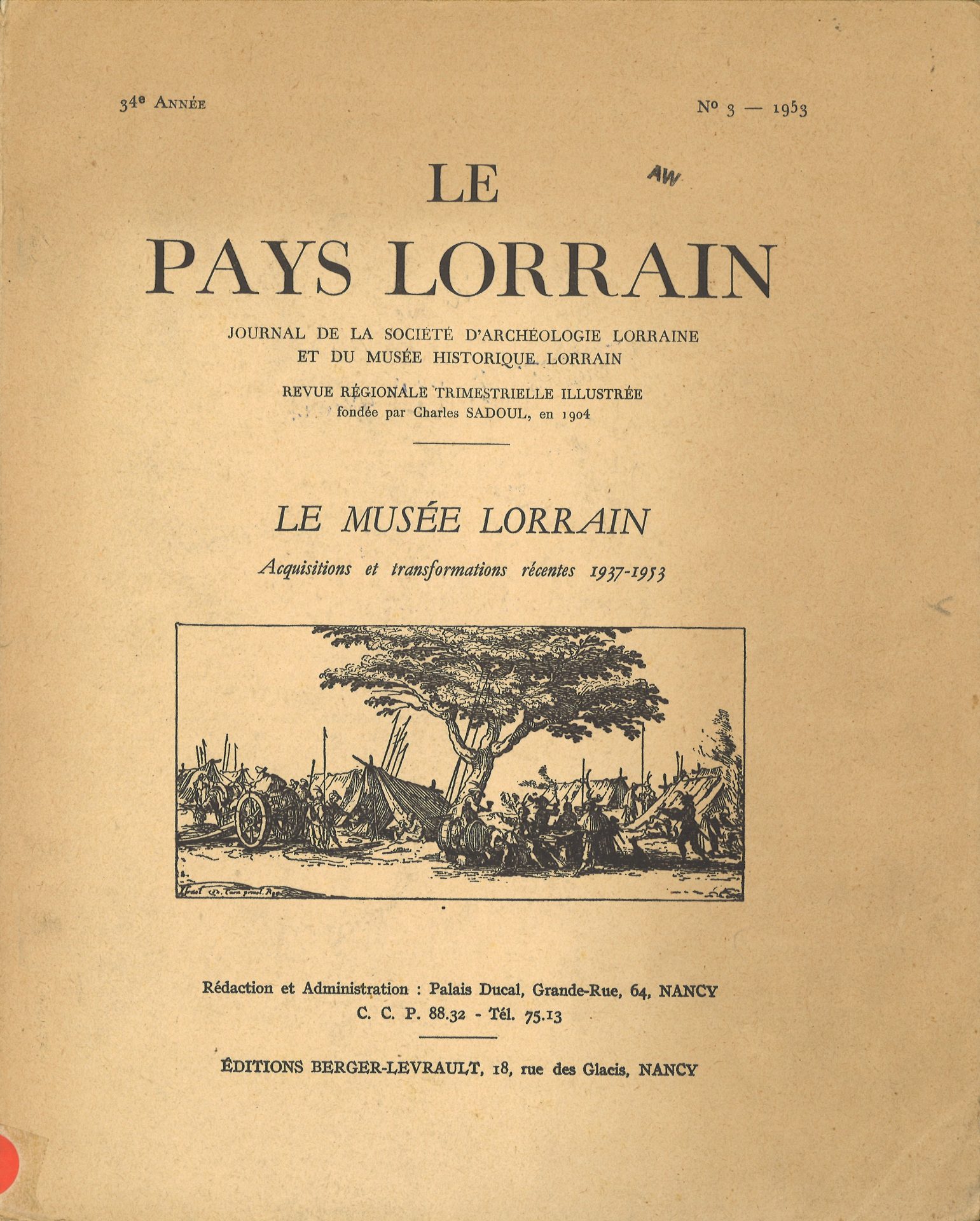 Couverture de « Le Pays Lorrain »